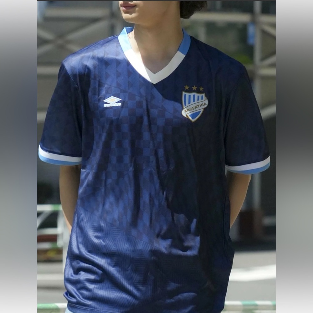NEW Argentina Navy Soccer Jersey with Light Blue Trim SZ:XXL
